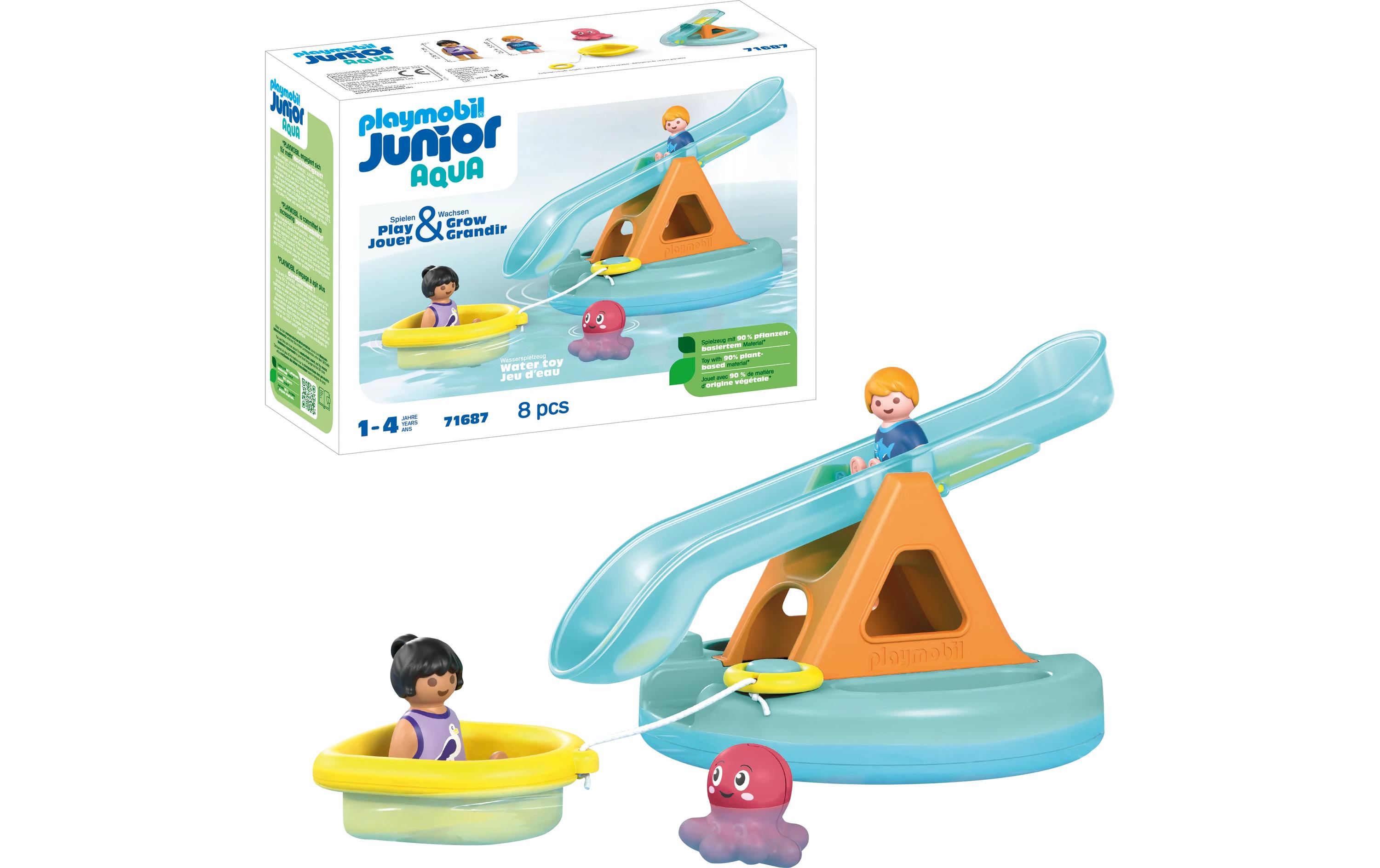 Junior AQUA: Badeinsel mit Wasserrutsche 71687Figuren-Set für Kinder