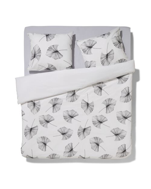 housse de couette en coton doux 240x200/220 feuilles dessinées