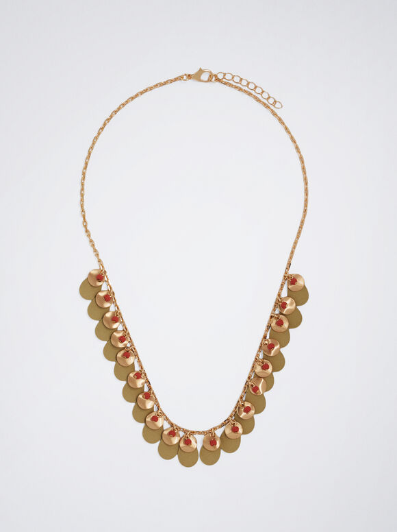 Colar com Medalhas - Multicolorido