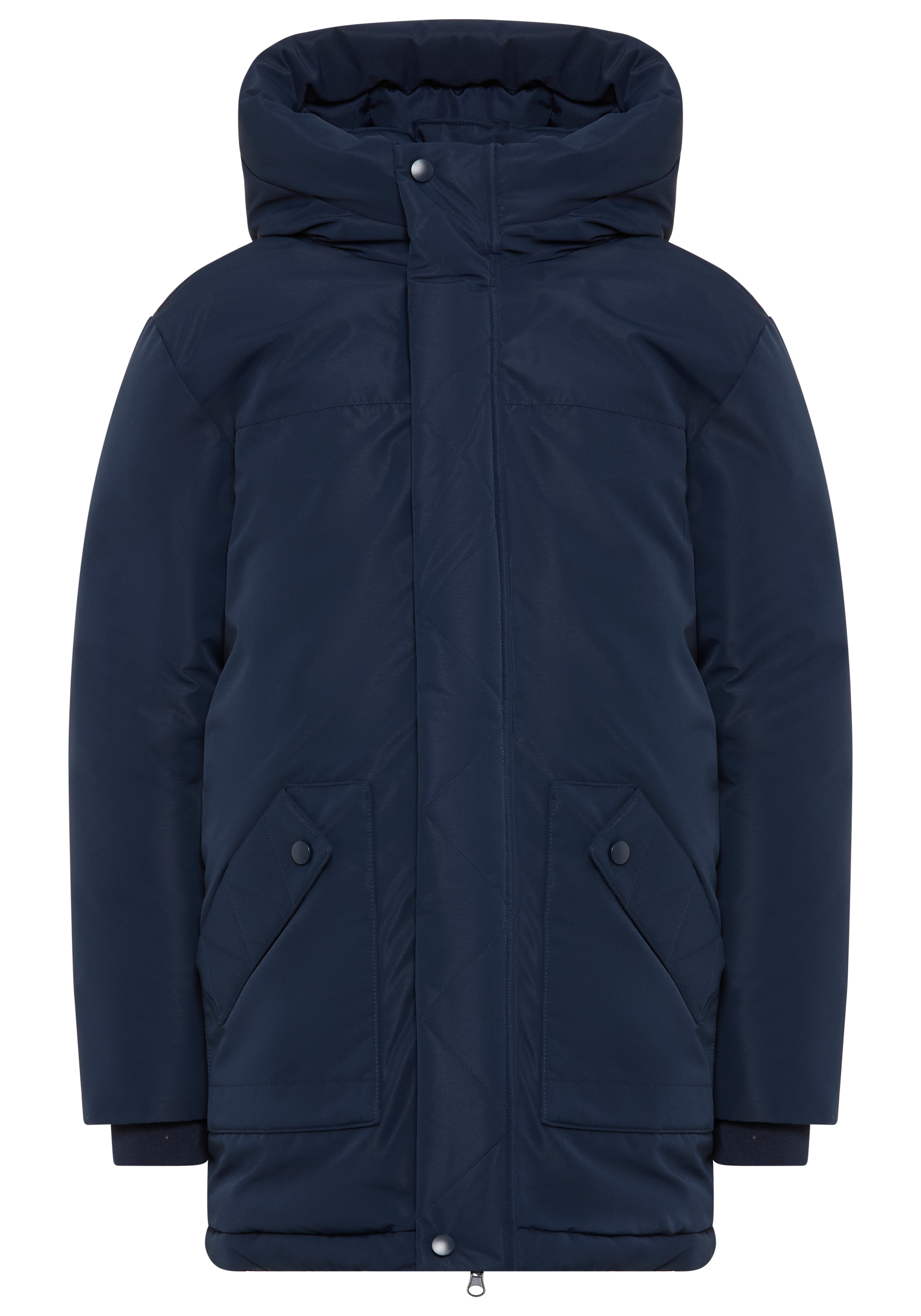 KangaROOS Outdoorjacke »Winterwarme Jacke« mit Kapuze Lange Winterjacke mit reflektierenden Details
