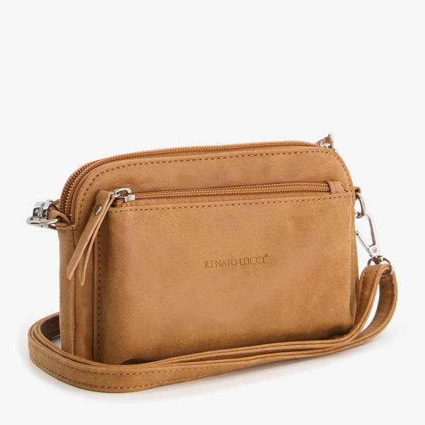 Renato Lucci schoudertasje beige/camel