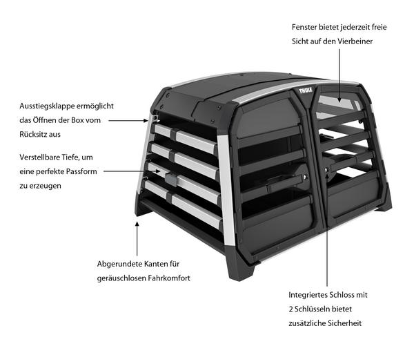 THULE® Allax Double S Hundetransportbox, ca.