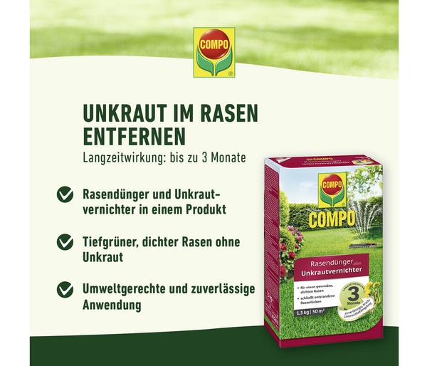 COMPO Rasendünger plus Unkrautvernichter