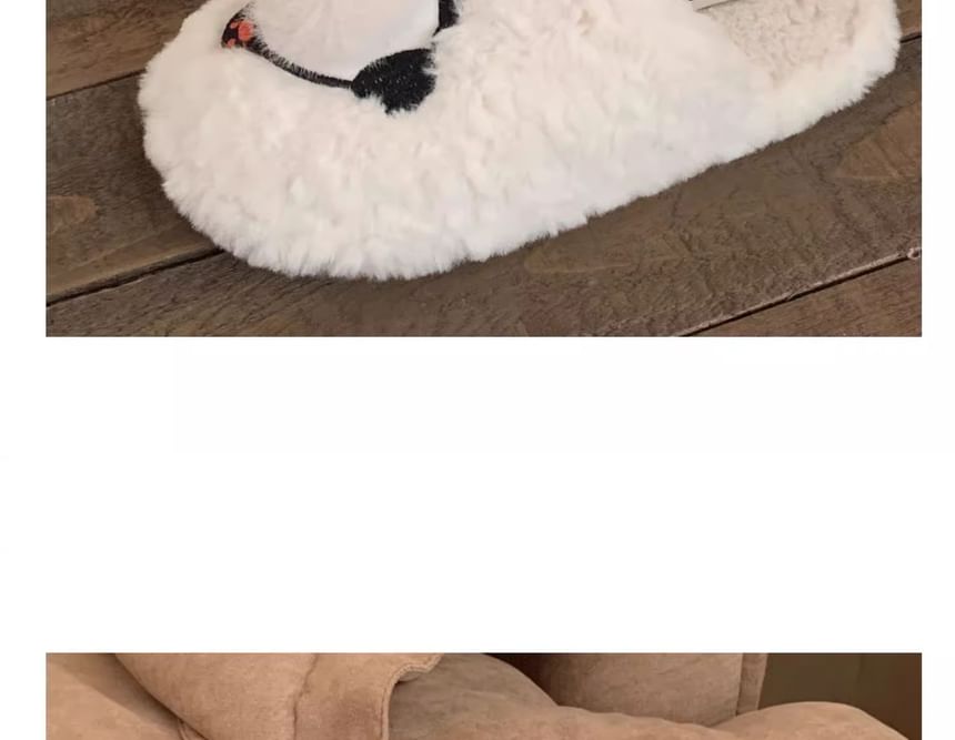 Dalli Daisy - Panda Bobbel Fluffy Pantoffels