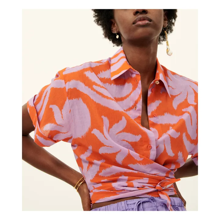 Sessùn Chemise Procida Coton Bio | Orange