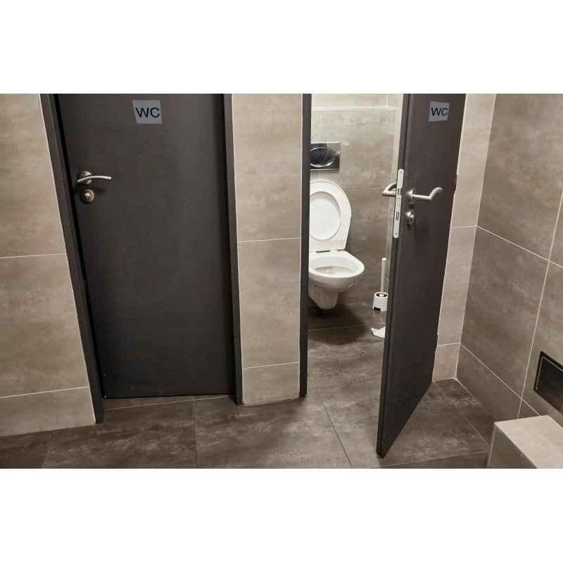 Plaque de signalisation 'WC'