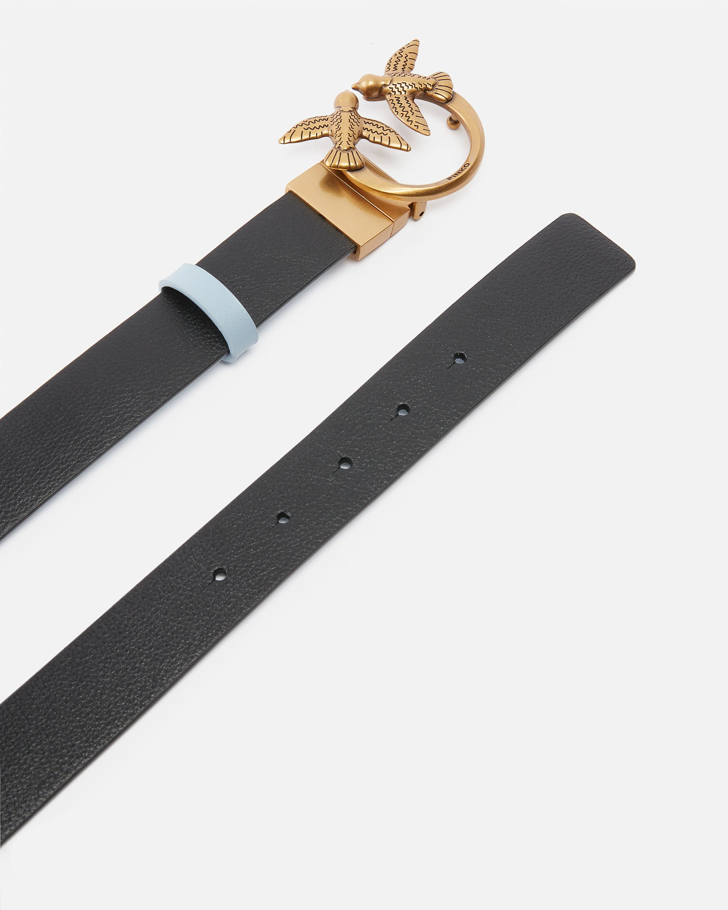 Ceinture love birds réversible | Bleu