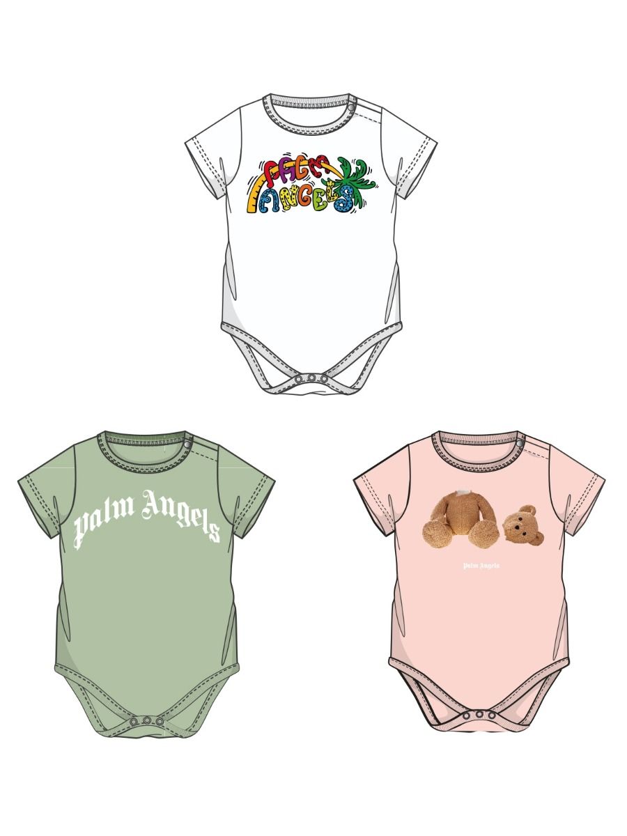 Palm Angels Pa Tri-Pack Body Girl Baby