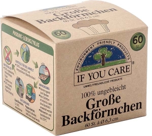 if you care Backförmchen gross, 60 Stück