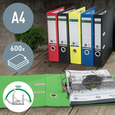Leitz 180° - Classeur à levier - A4 - pour 600 feuilles - bleu
