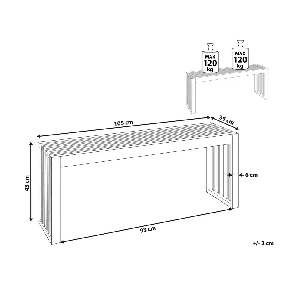BELLANO - Tuinbank - Lichthout - Acaciahout
