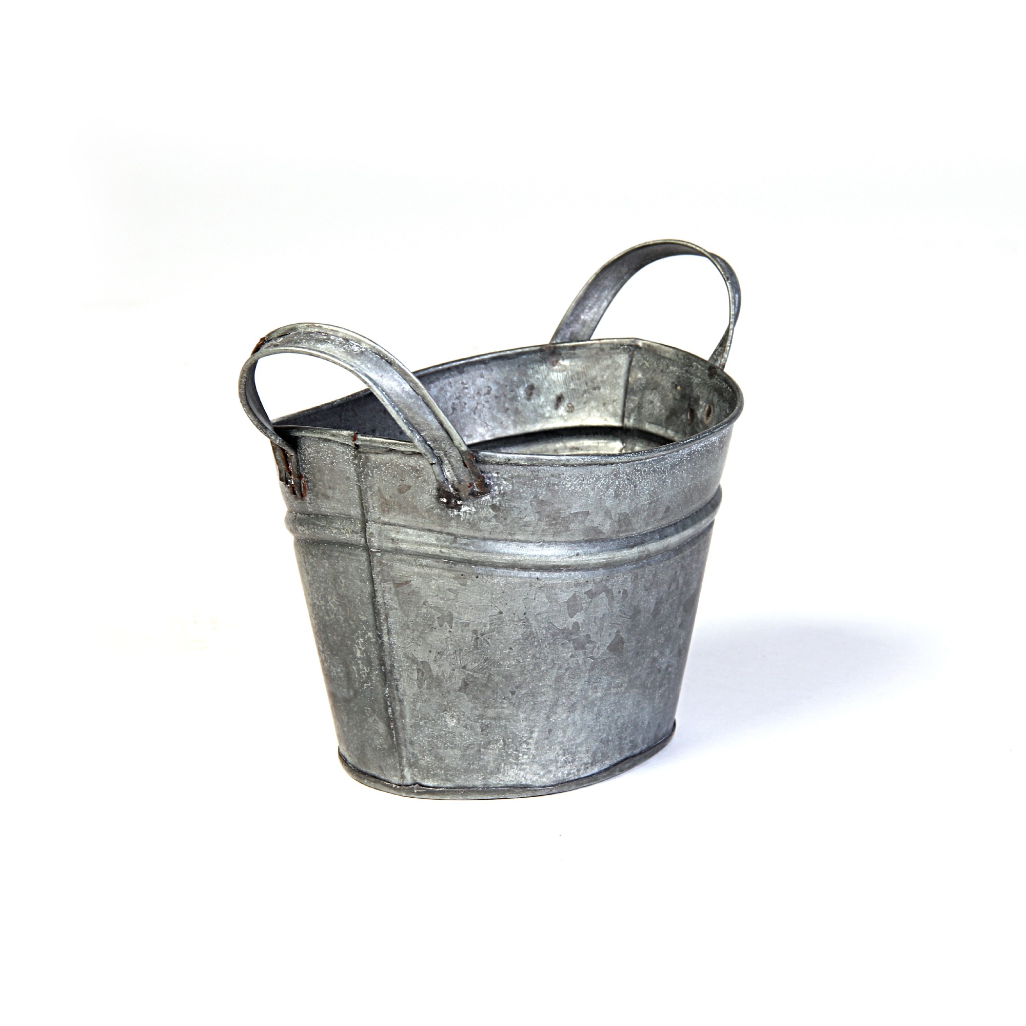 ovale Henkelwanne S, grau, B 17,5 cm, H 13,5 cm, L 11,5 cm von fischer's lagerhaus