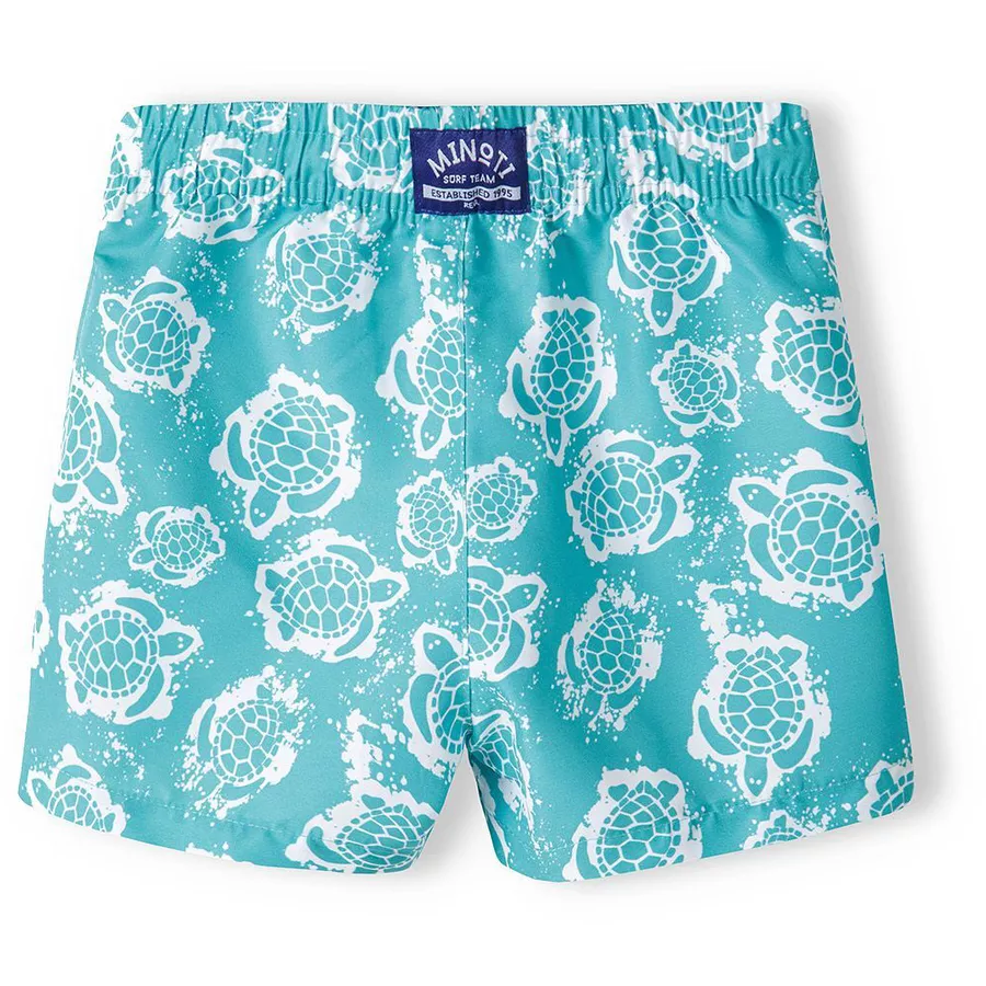 MINOTI Badeshorts Dunkel GrünWeiß