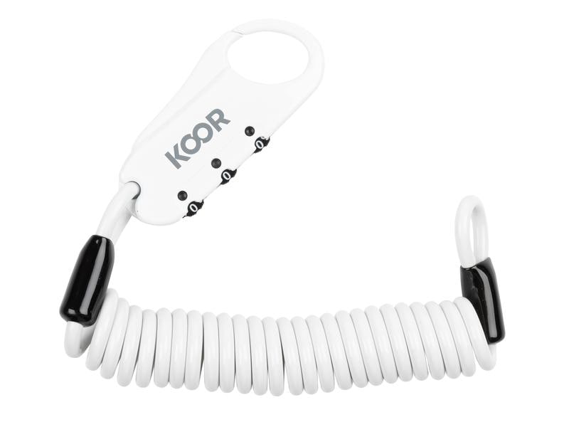 KOOR Veloschloss Caavo Mini Weiss Kompakt und leicht