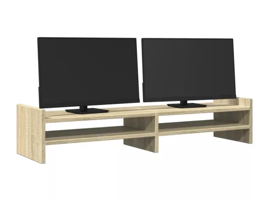 Support de moniteur chêne sonoma 100x27x20 cm bois d'ingénierie