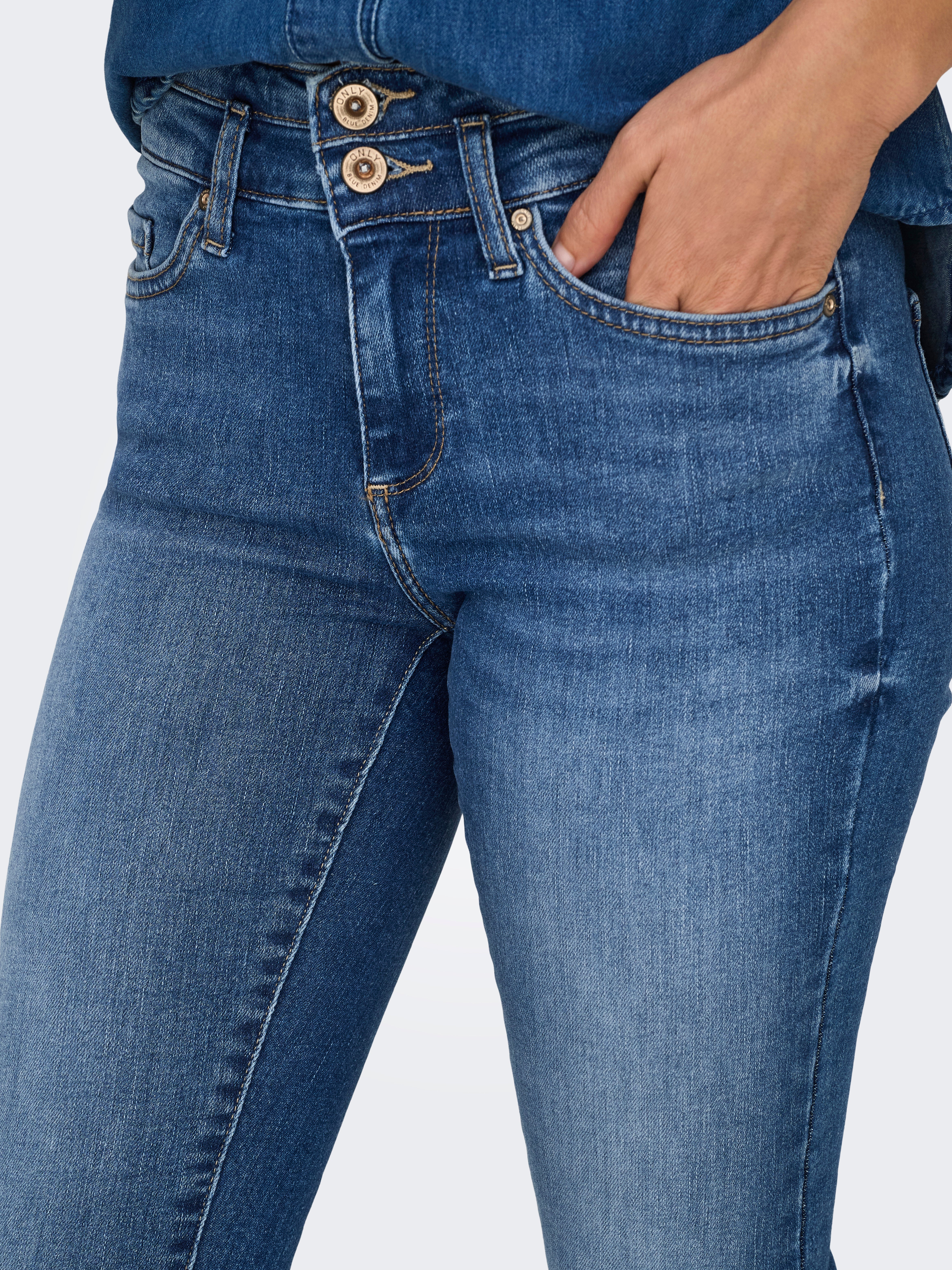 ONLBLUSH Mittlere Taille Skinny Fit Jeans Medium Blue Denim