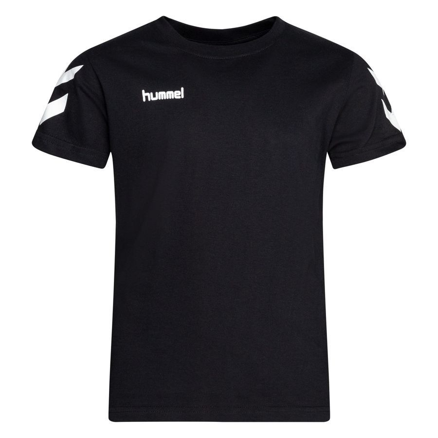 Hummel T-Shirt Go Cotton - Noir/Blanc Enfant