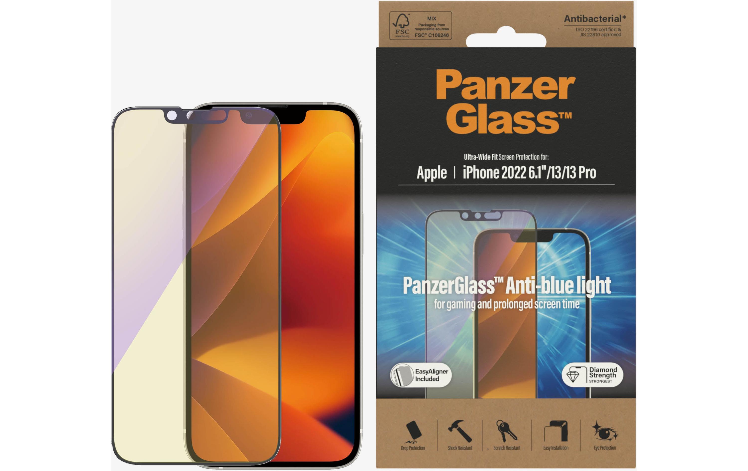 Displayschutz Ultra Wide Anti Bluelight iPhone 13/13 Pro/14Anti Bluelight Schutzfolie mit Applicator für das Apple iPhone 14/iPhone 13/iPhone 13 Pro