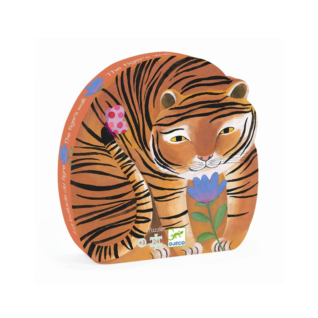 Puzzle Silhouette - La Balade du Tigre- 24 pièces