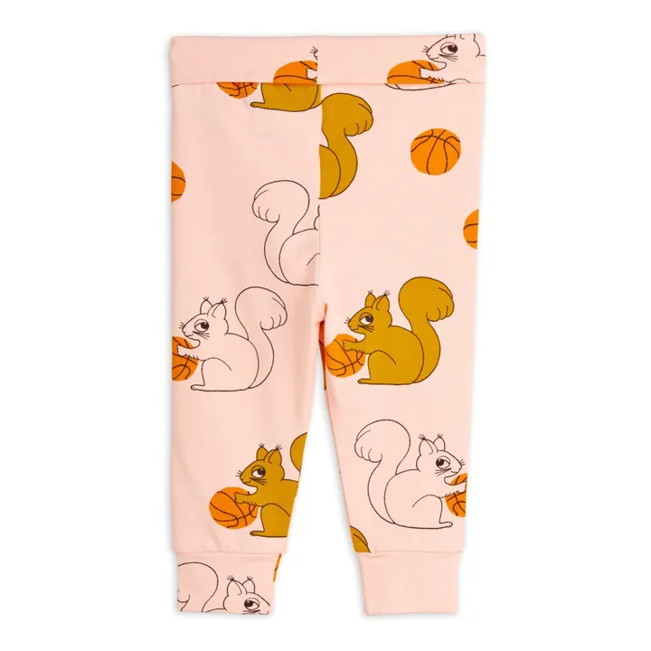 Mini Rodini Legging Baby Ecureuil Coton Bio | Rose pâle