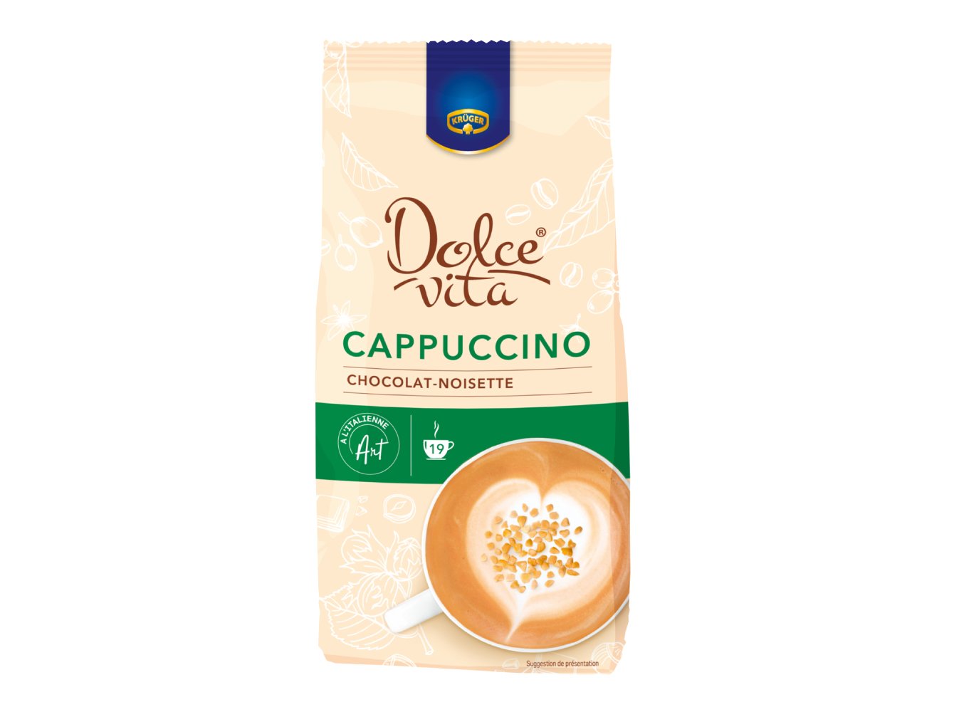 CAPPUCCINO DOLCE VITA SOLÚVEL CHOCOLATE-AVELÃ 380G