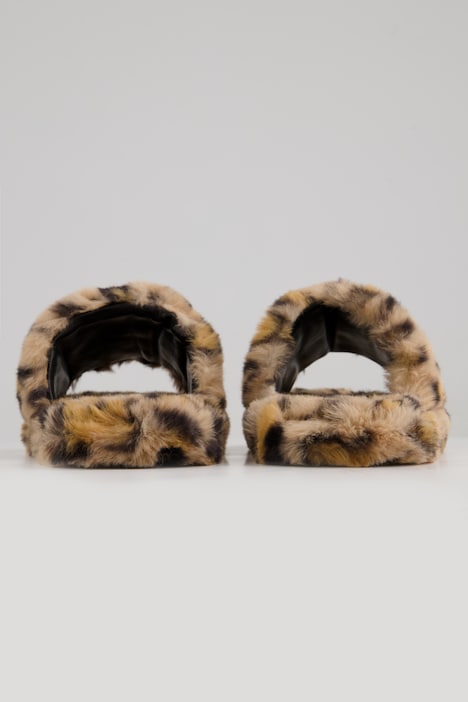 Slipper, Fake Fur, EVA-Außensohle