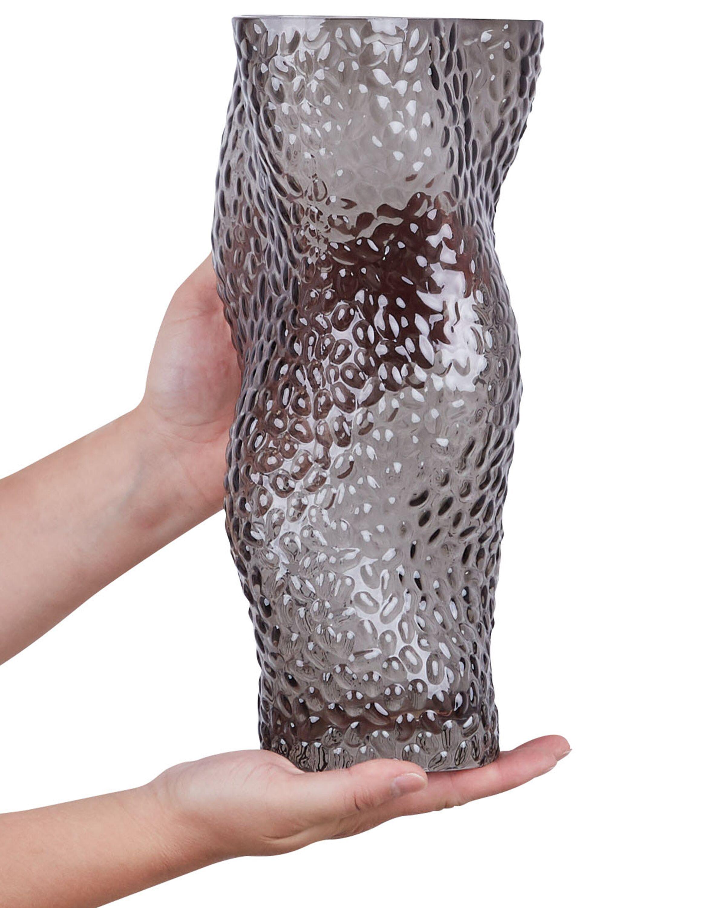 Bloemenvaas DYTIKO Glas 31 cm Grijs