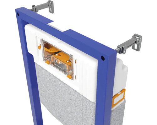 Cersanit City Square wandclosetset, randloos, glanzend wit, met toiletzitting, mechanische inbouwreservoir SZWZ1008556282