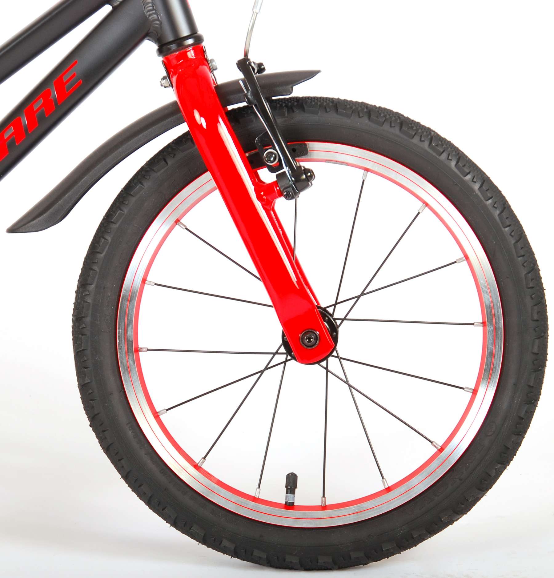 TPFSports Blaster Kinderfahrrad - Jungen - 16 Zoll - Rücktritt + Handbremse - Schwarz
