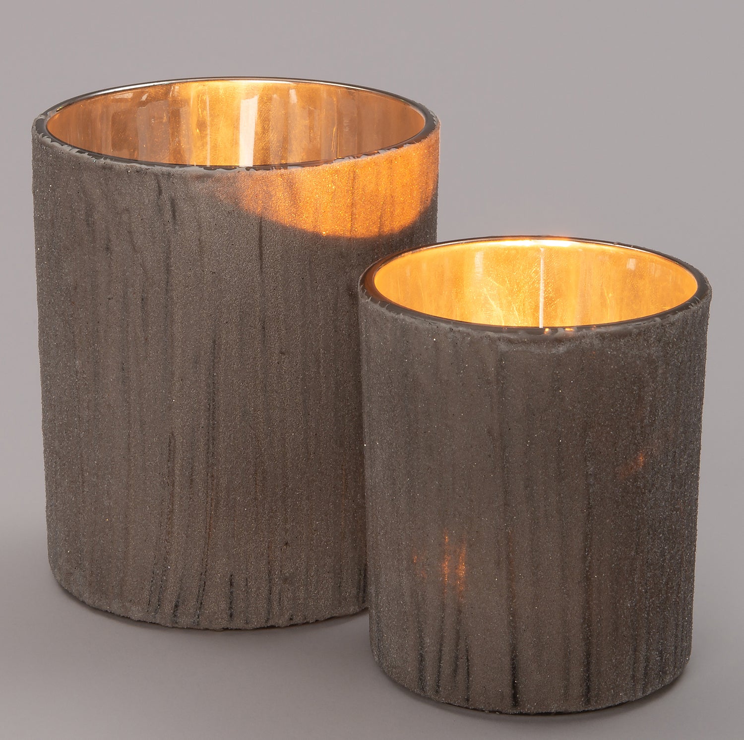 Intratuin waxinelichthouder Ashley grijs D 9 H 10 cm