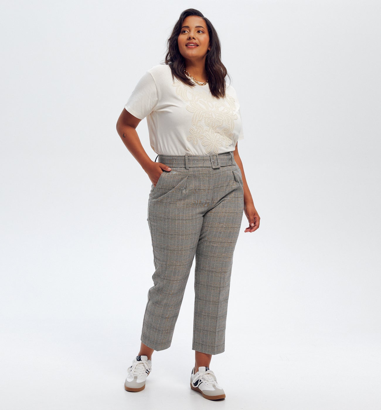 Pantalon Prince-de-Galles - Carreaux multicolores