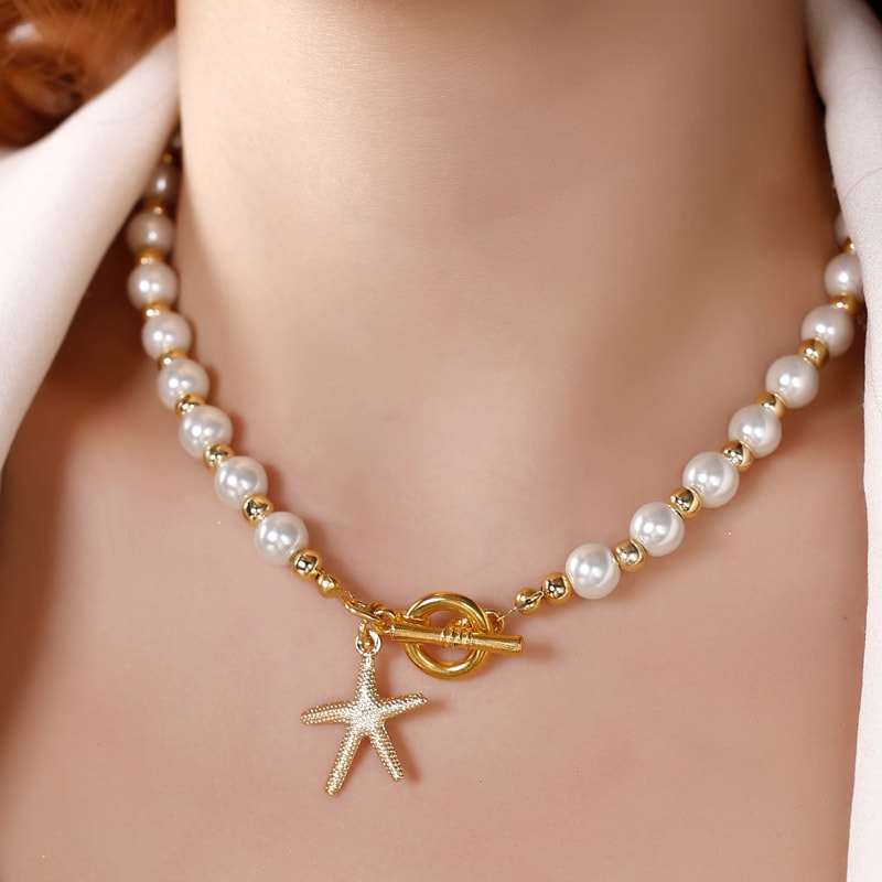 Collier - Perles synthétiques