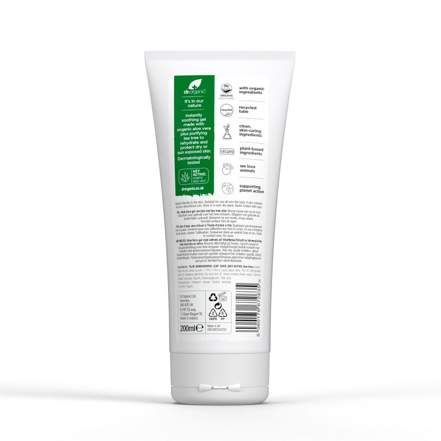 Dr. Organic Aloe Vera Gel with Tea Tree Oil
