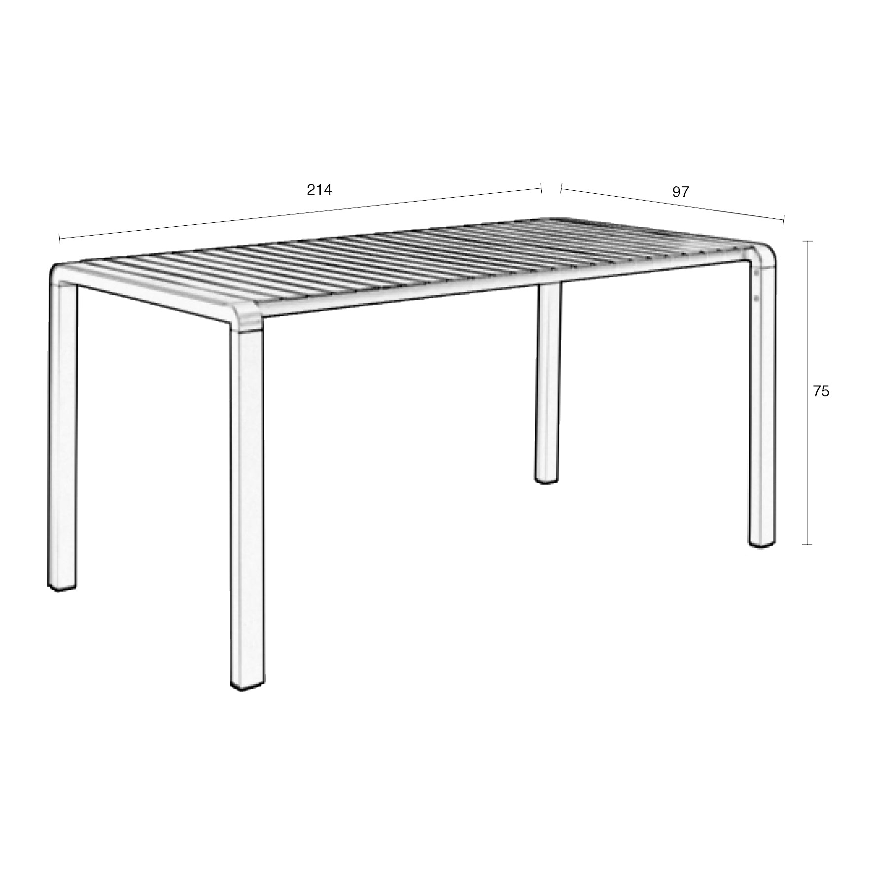 Zuiver Vondel Tuintafel