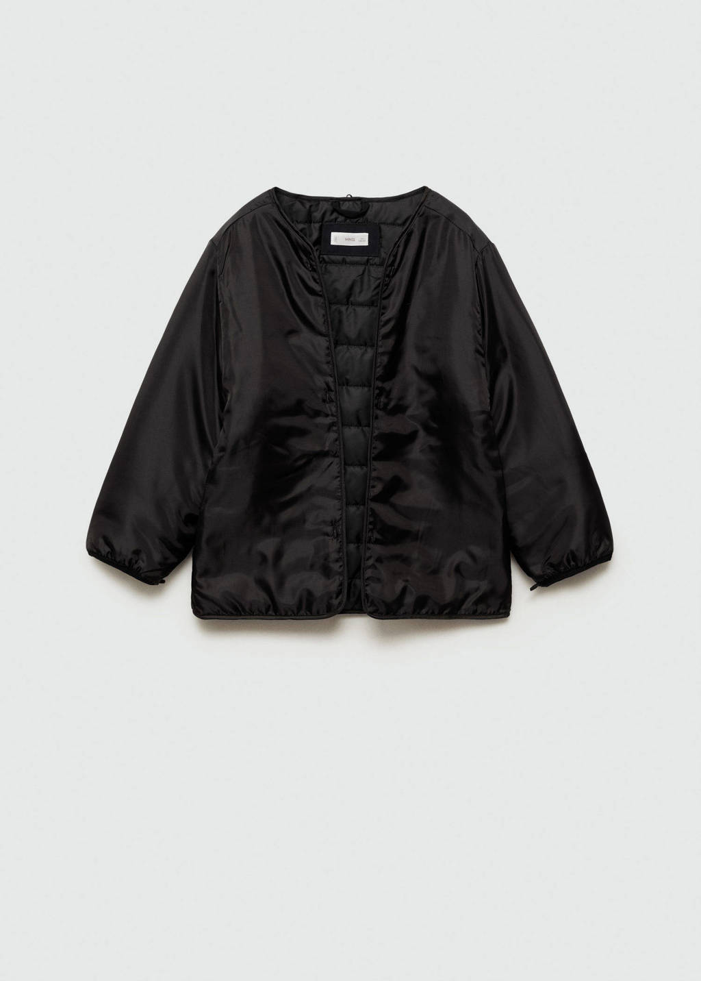 Mango Kids gewatteerde winterjas donkerblauw