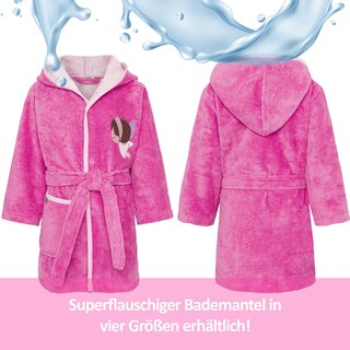Smithy Bademantel ELFE 110/116 pink