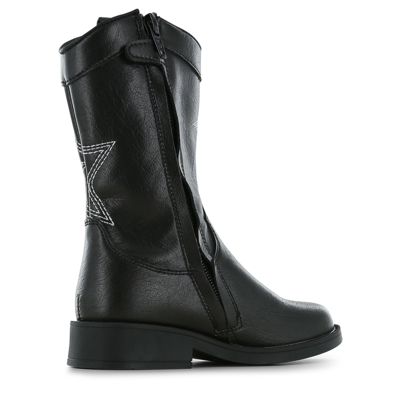 Shoesme schwarzer Westernstiefel mit Sternen