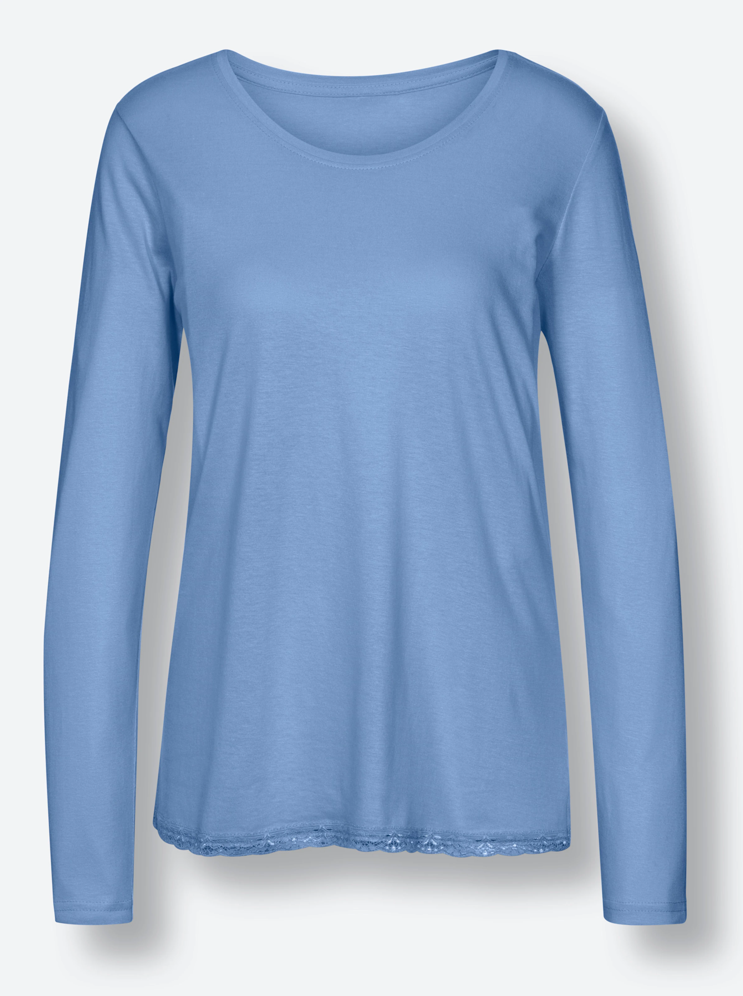 wäschepur Schlafanzug-Shirt in himmelblau