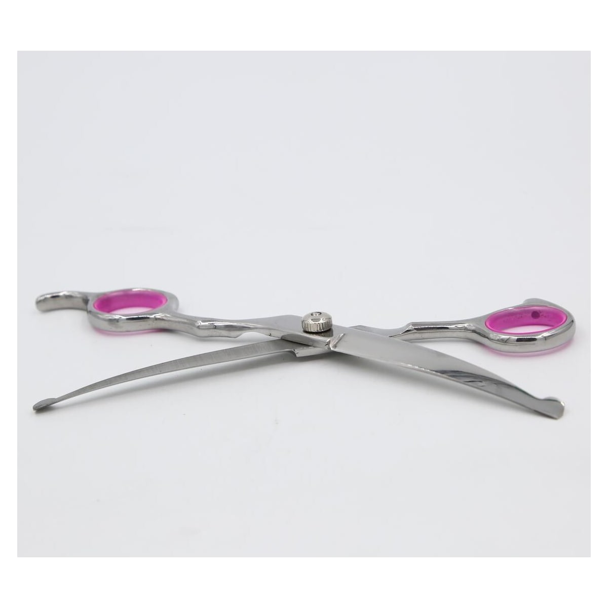 Hundesaks bøyd 19 cm Sølv/Rosa