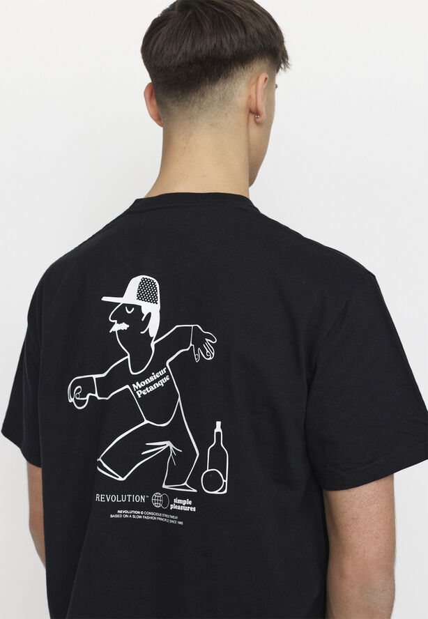 RVLT - Revolution Printed T-shirt Black