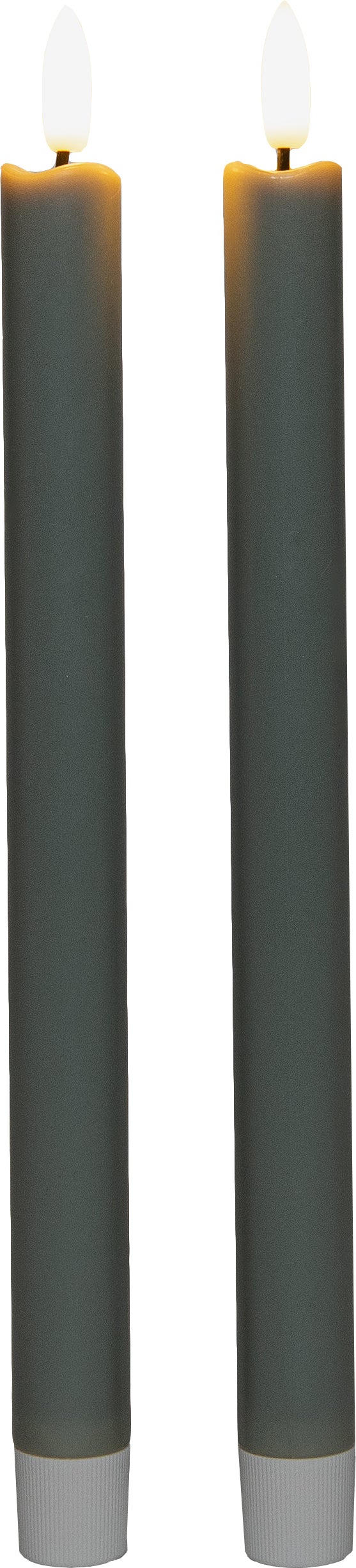 Anna's Collection LED dinerkaars groen D 1,5 H 24 cm 2 stuks
