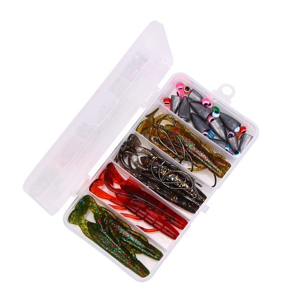 Fish4All Softbait Creature Texas/Carolina Box (50 Pièces)