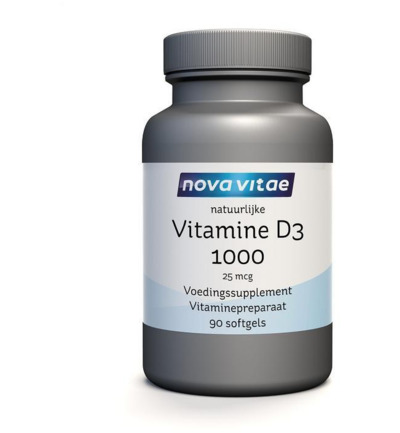 Nova Vitae Vitamine D3 1000/25mcg (90 softgels)