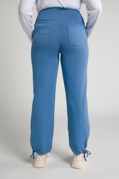 Bellieva-Sweatpants, extrabreiter Bund, Biobaumwolle