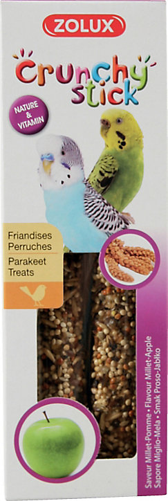 Crunchy stick perruche millet pomme Zolux 85g