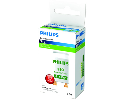 Philips S10 4-65W starter voor enkel circuit, 2 stuks