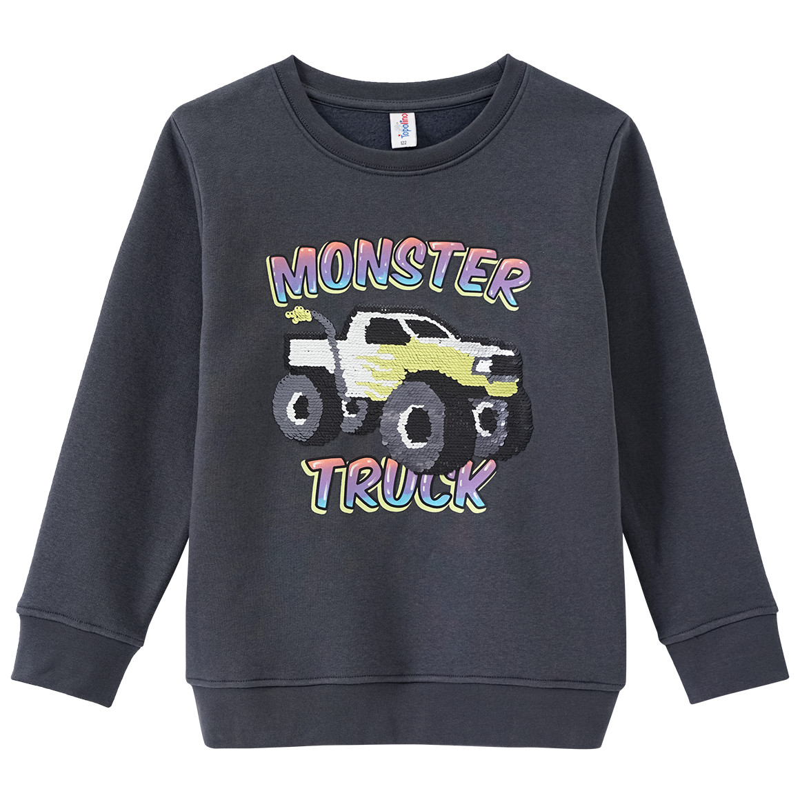 Topolino Jungen Sweatshirt mit Wendepailletten dunkelgrau