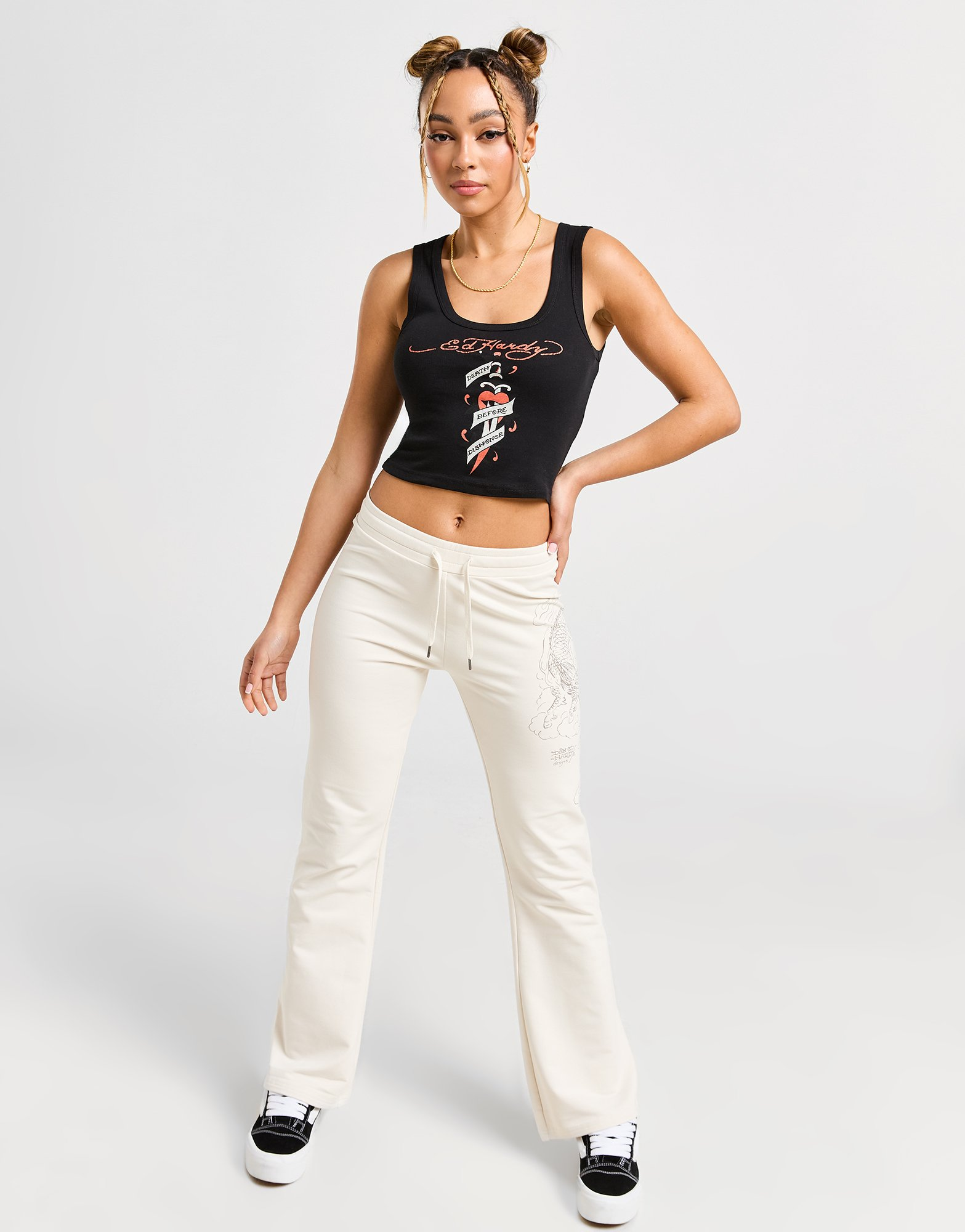 Ed Hardy Débardeur Dagger Rib Femme