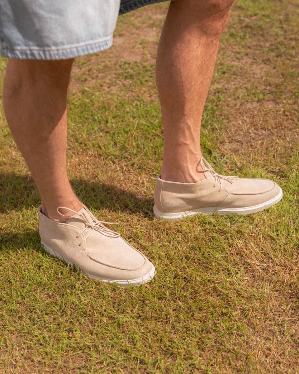 Daniel Kenneth Waylon Beige Heren Veterschoenen