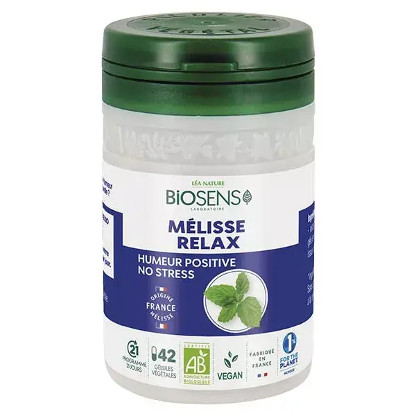 Biosens Erva-cidreira Relax Orgânica 42 cápsulas vegetais